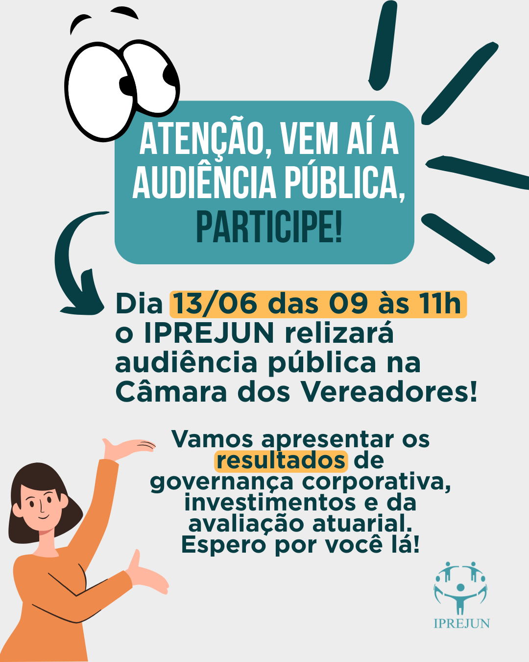 IPREJUN realizará Audiência Pública na Câmara Municipal
