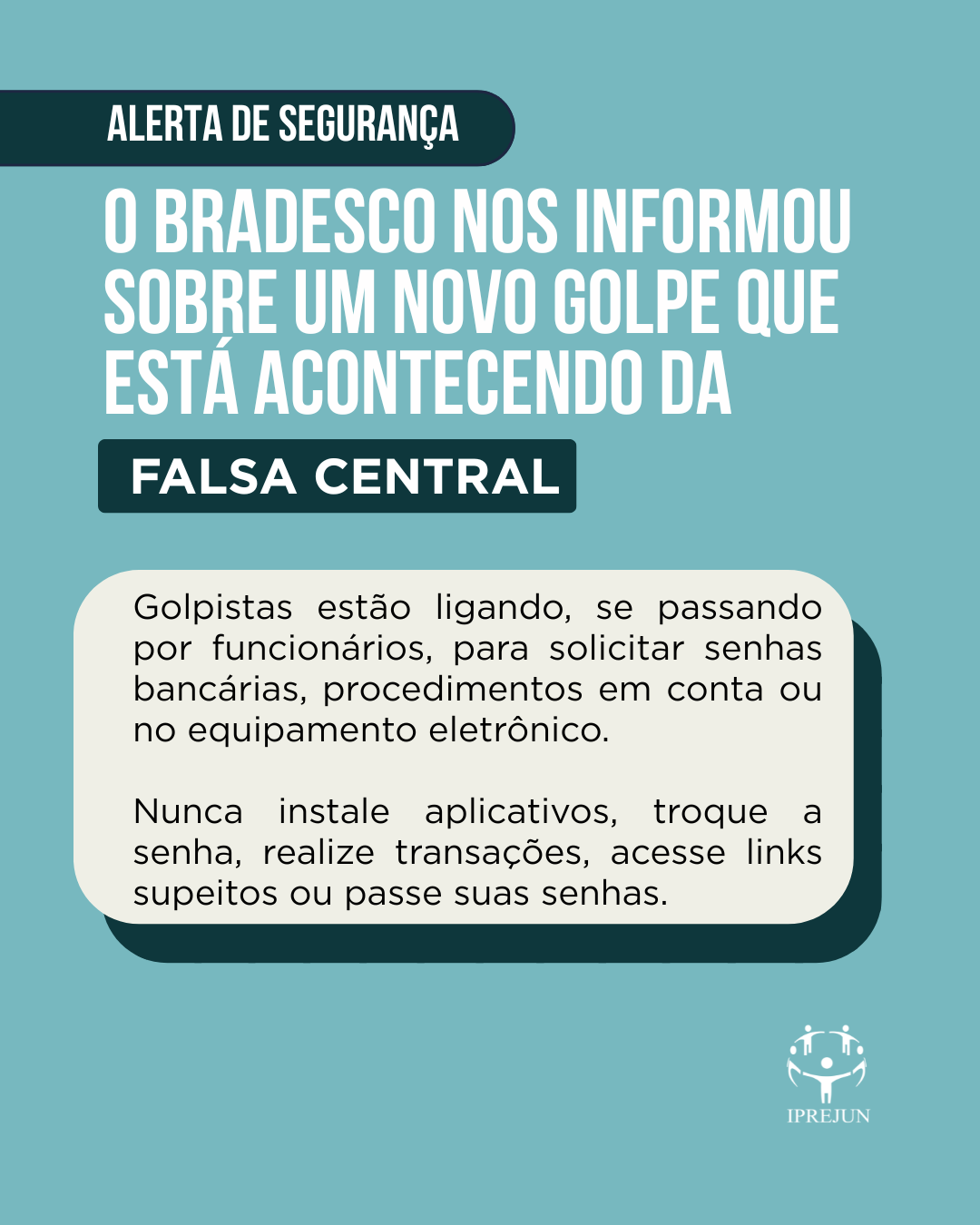 Tentativa de golpe - Atenção! 