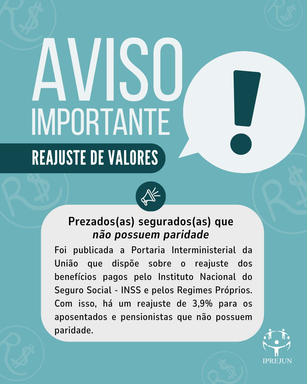 Reajuste salarial para aposentados e pensionistas que não possuem paridade