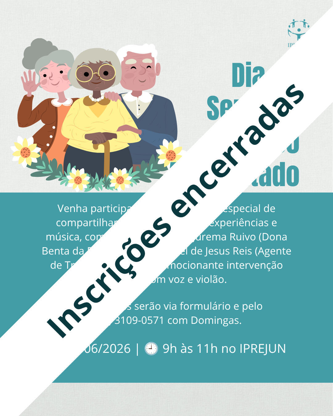 As inscrições para o evento do Dia do Servidor Público Aposentado estão encerradas