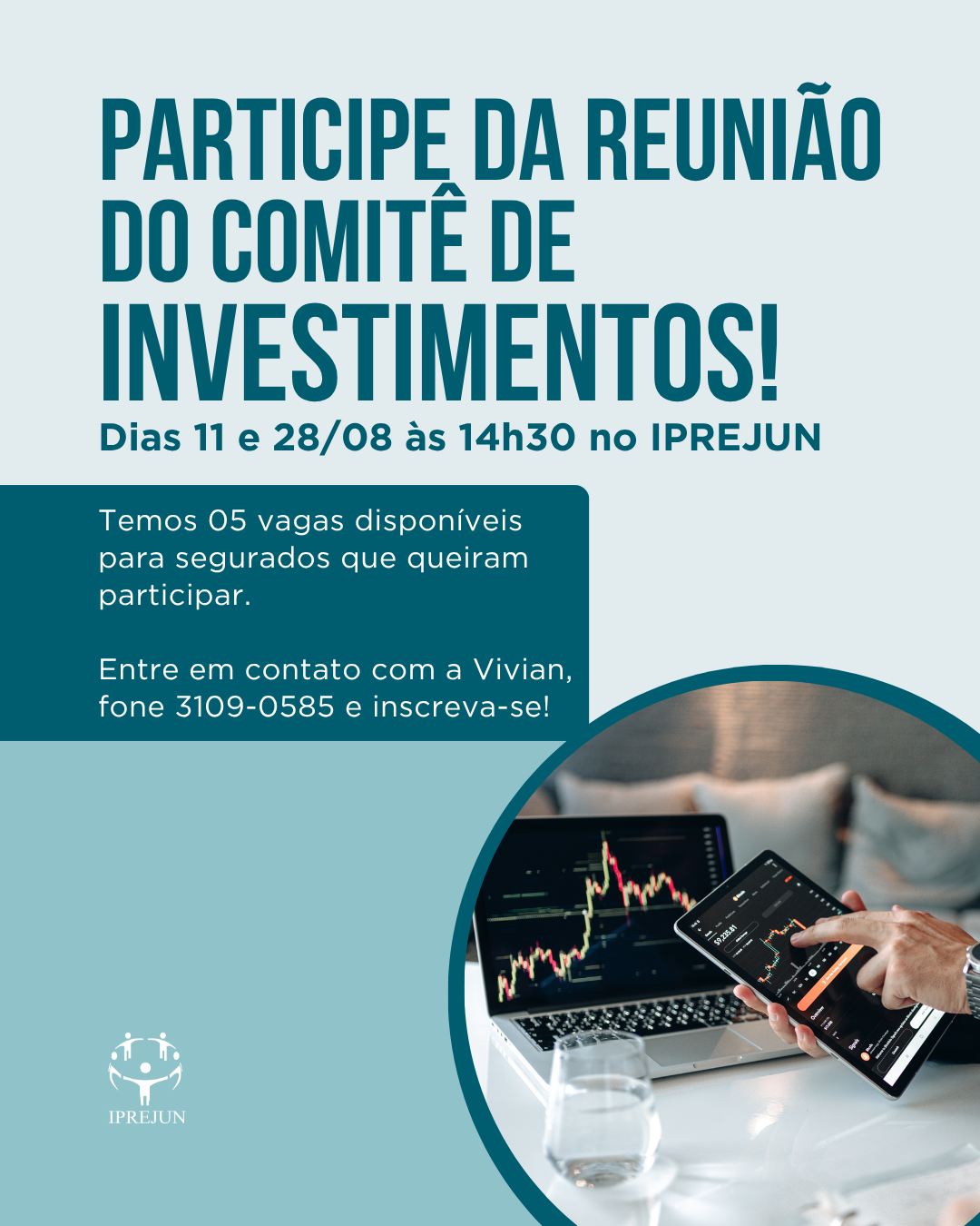 Participe das reuniões do Comitê de Investimentos!