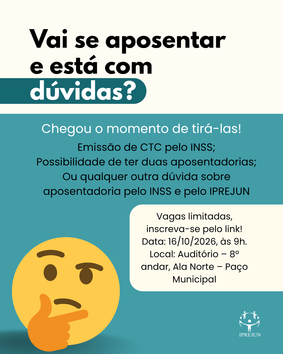 Tem dúvidas sobre aposentadoria? Este encontro é para você