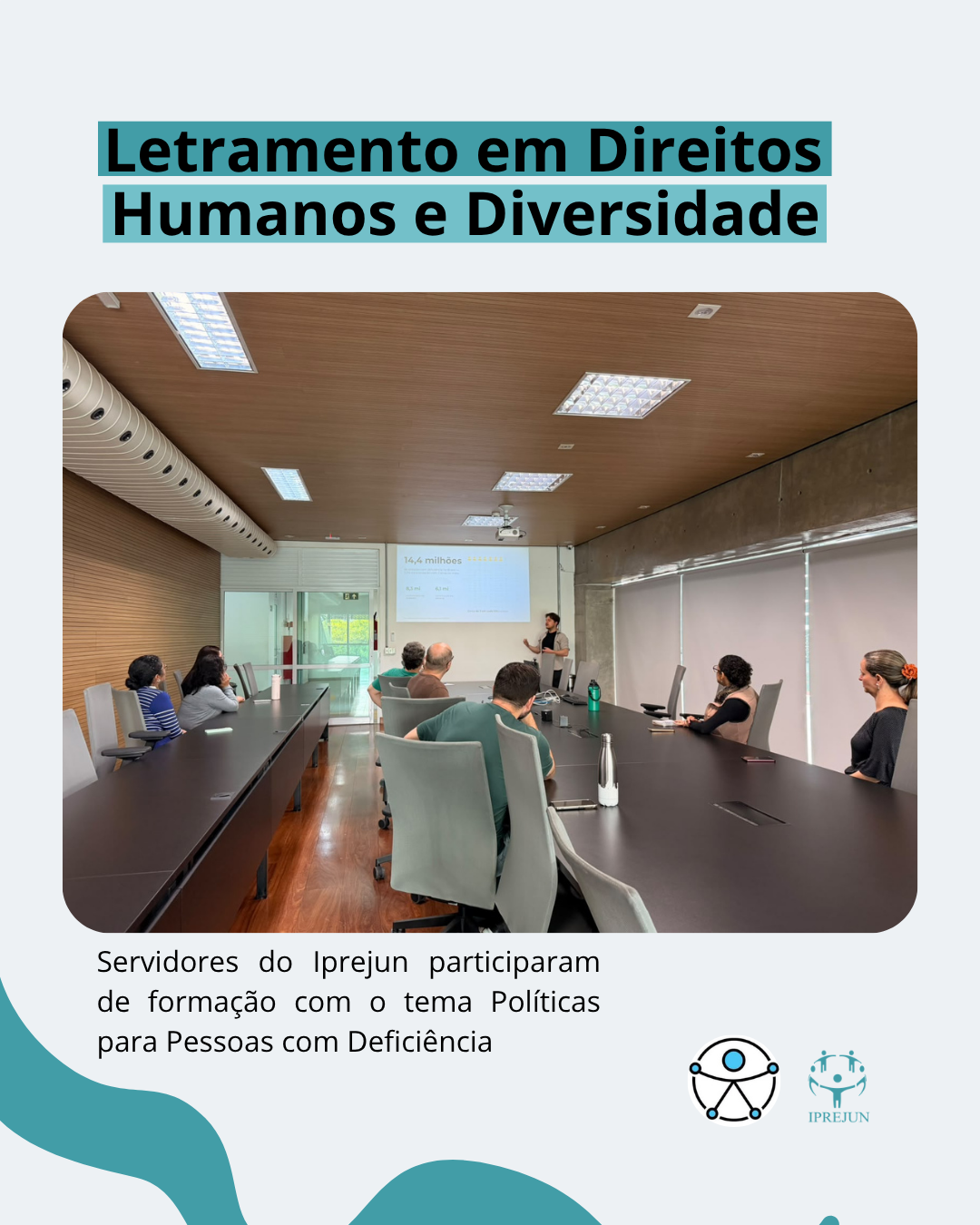  Servidores do Iprejun participaram de uma formação sobre Políticas para Pessoas com Deficiência